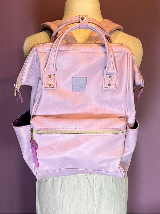 Anello Handbags - 💖Everyday Pink Women's Backpack Tote with Gold Accents